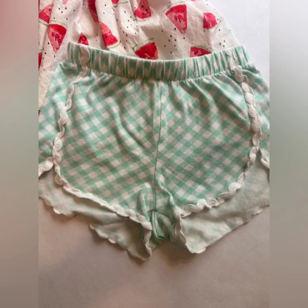 Ricrac & Ruffles Watermelon Set